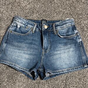 BDG Light Blue High-Rise Denim Shorts